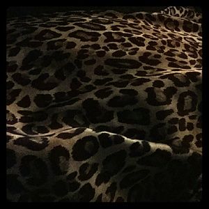 Leopord Print Silk Pajama Pants